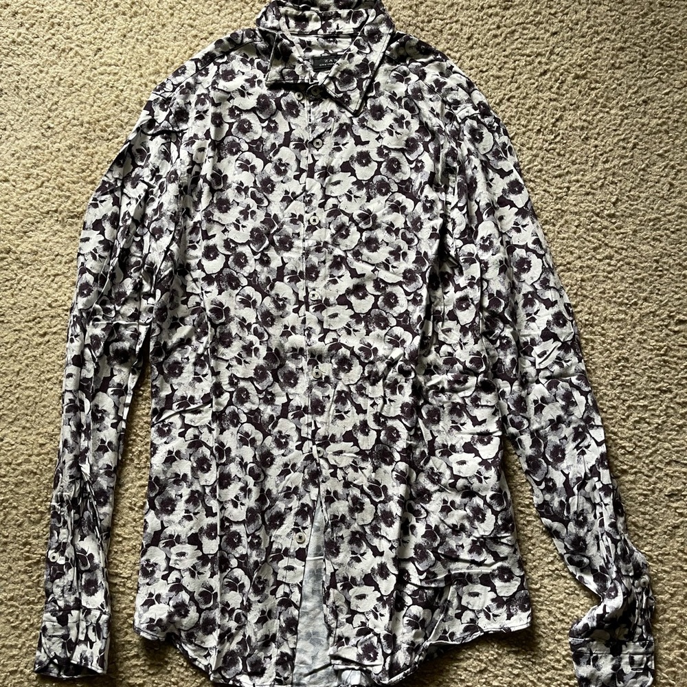 Zara Floral Button Shirt